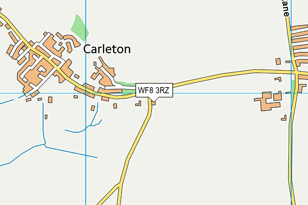 WF8 3RZ map - OS VectorMap District (Ordnance Survey) WF8 3RZ map - OS VectorMap District (Ordnance Survey)