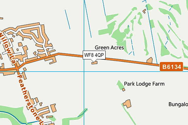 WF8 4QP map - OS VectorMap District (Ordnance Survey) WF8 4QP map - OS VectorMap District (Ordnance Survey)