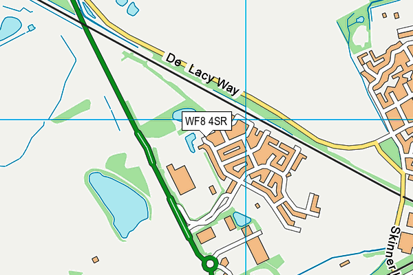 WF8 4SR map - OS VectorMap District (Ordnance Survey) WF8 4SR map - OS VectorMap District (Ordnance Survey)