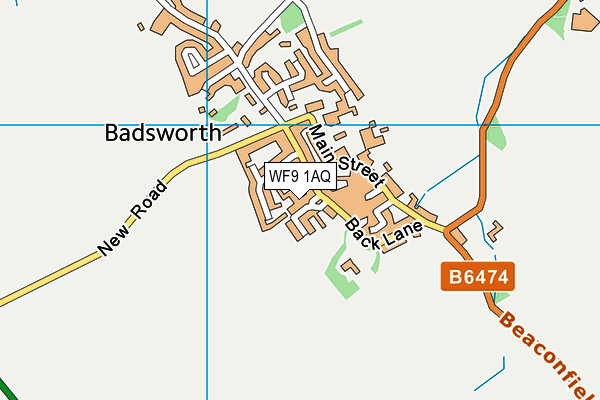 WF9 1AQ map - OS VectorMap District (Ordnance Survey) WF9 1AQ map - OS VectorMap District (Ordnance Survey)