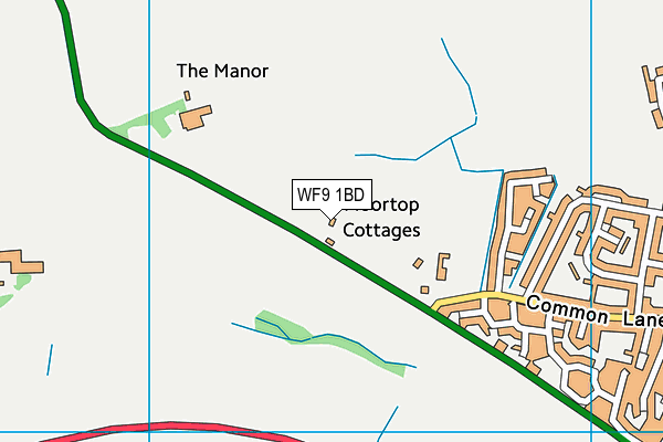 WF9 1BD map - OS VectorMap District (Ordnance Survey) WF9 1BD map - OS VectorMap District (Ordnance Survey)