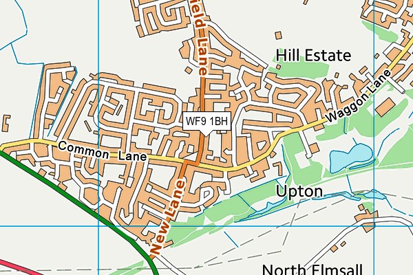 WF9 1BH map - OS VectorMap District (Ordnance Survey) WF9 1BH map - OS VectorMap District (Ordnance Survey)