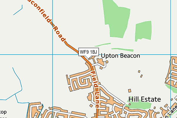 WF9 1BJ map - OS VectorMap District (Ordnance Survey) WF9 1BJ map - OS VectorMap District (Ordnance Survey)