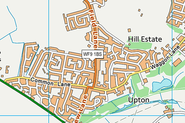 WF9 1BS map - OS VectorMap District (Ordnance Survey) WF9 1BS map - OS VectorMap District (Ordnance Survey)