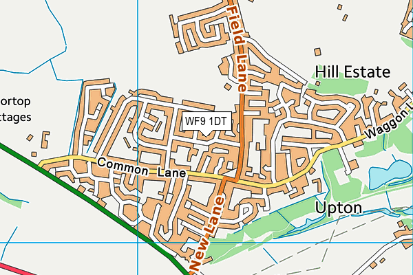 WF9 1DT map - OS VectorMap District (Ordnance Survey) WF9 1DT map - OS VectorMap District (Ordnance Survey)