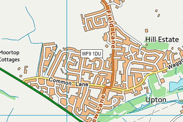 WF9 1DU map - OS VectorMap District (Ordnance Survey) WF9 1DU map - OS VectorMap District (Ordnance Survey)