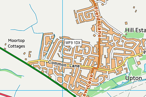 WF9 1DX map - OS VectorMap District (Ordnance Survey) WF9 1DX map - OS VectorMap District (Ordnance Survey)