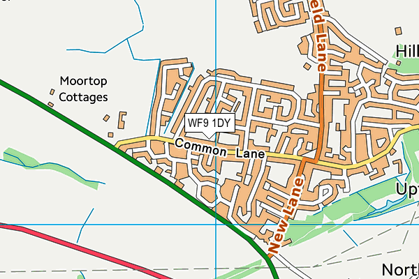 WF9 1DY map - OS VectorMap District (Ordnance Survey) WF9 1DY map - OS VectorMap District (Ordnance Survey)