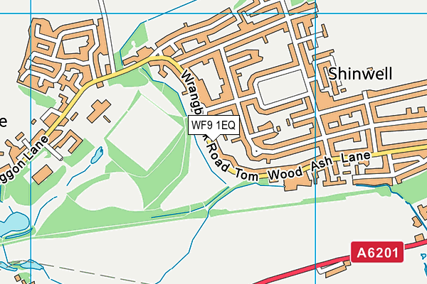 WF9 1EQ map - OS VectorMap District (Ordnance Survey) WF9 1EQ map - OS VectorMap District (Ordnance Survey)