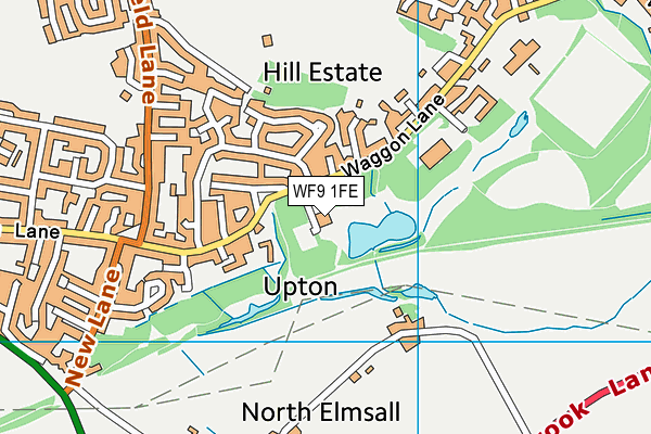 WF9 1FE map - OS VectorMap District (Ordnance Survey) WF9 1FE map - OS VectorMap District (Ordnance Survey)
