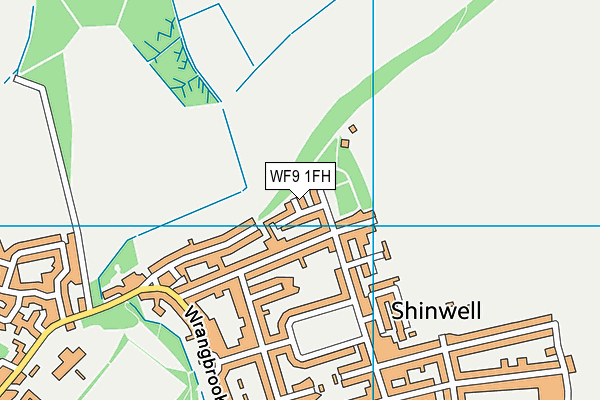 WF9 1FH map - OS VectorMap District (Ordnance Survey) WF9 1FH map - OS VectorMap District (Ordnance Survey)