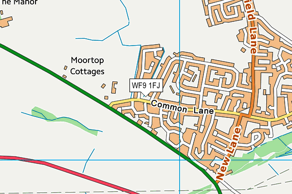 WF9 1FJ map - OS VectorMap District (Ordnance Survey) WF9 1FJ map - OS VectorMap District (Ordnance Survey)