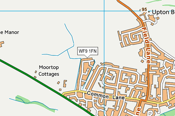 WF9 1FN map - OS VectorMap District (Ordnance Survey) WF9 1FN map - OS VectorMap District (Ordnance Survey)