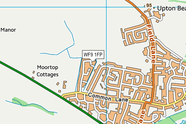 WF9 1FP map - OS VectorMap District (Ordnance Survey) WF9 1FP map - OS VectorMap District (Ordnance Survey)