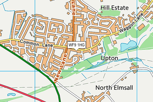 WF9 1HG map - OS VectorMap District (Ordnance Survey) WF9 1HG map - OS VectorMap District (Ordnance Survey)