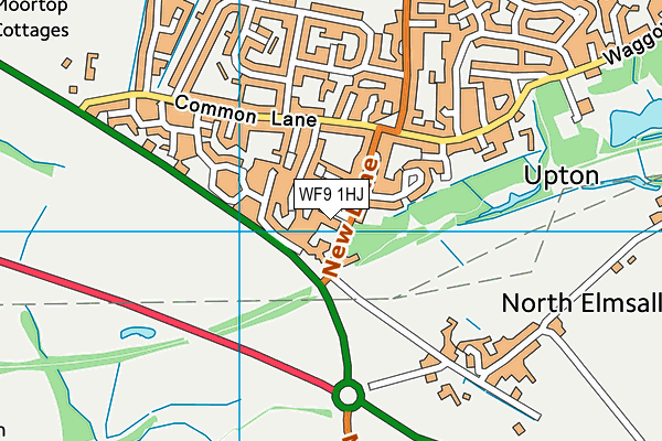 WF9 1HJ map - OS VectorMap District (Ordnance Survey) WF9 1HJ map - OS VectorMap District (Ordnance Survey)