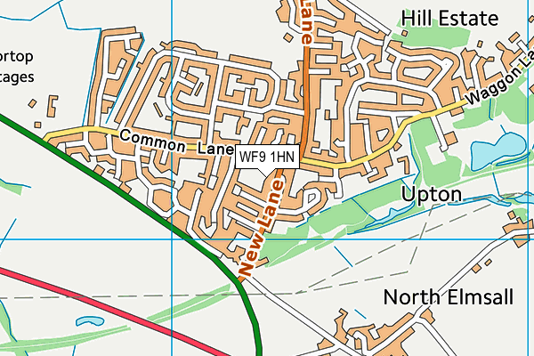WF9 1HN map - OS VectorMap District (Ordnance Survey) WF9 1HN map - OS VectorMap District (Ordnance Survey)