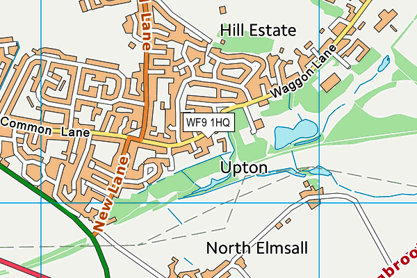 WF9 1HQ map - OS VectorMap District (Ordnance Survey) WF9 1HQ map - OS VectorMap District (Ordnance Survey)