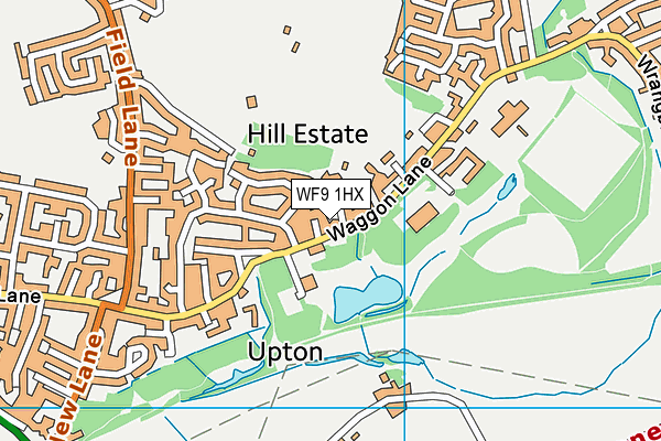 WF9 1HX map - OS VectorMap District (Ordnance Survey) WF9 1HX map - OS VectorMap District (Ordnance Survey)