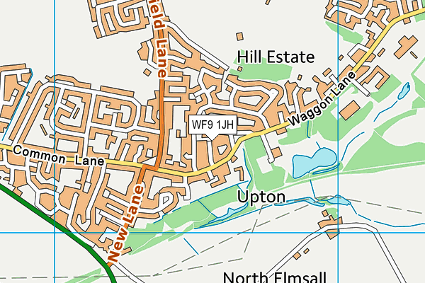 WF9 1JH map - OS VectorMap District (Ordnance Survey) WF9 1JH map - OS VectorMap District (Ordnance Survey)