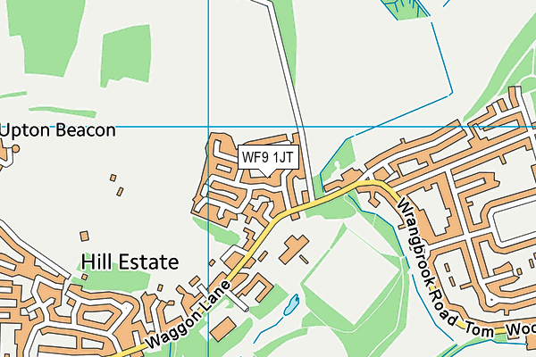 WF9 1JT map - OS VectorMap District (Ordnance Survey) WF9 1JT map - OS VectorMap District (Ordnance Survey)