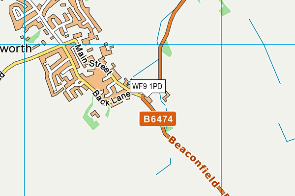 WF9 1PD map - OS VectorMap District (Ordnance Survey) WF9 1PD map - OS VectorMap District (Ordnance Survey)