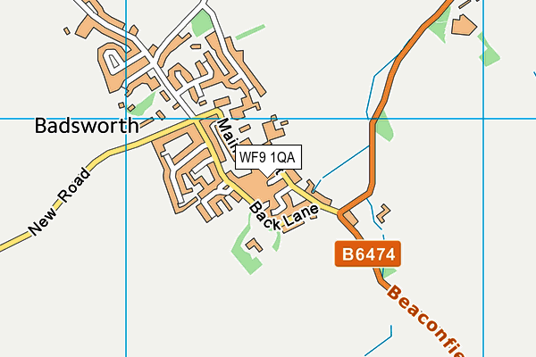WF9 1QA map - OS VectorMap District (Ordnance Survey) WF9 1QA map - OS VectorMap District (Ordnance Survey)