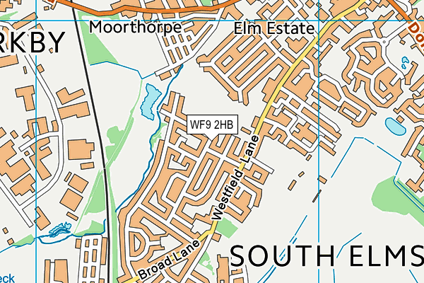WF9 2HB map - OS VectorMap District (Ordnance Survey) WF9 2HB map - OS VectorMap District (Ordnance Survey)