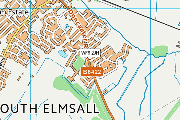 WF9 2JH map - OS VectorMap District (Ordnance Survey) WF9 2JH map - OS VectorMap District (Ordnance Survey)