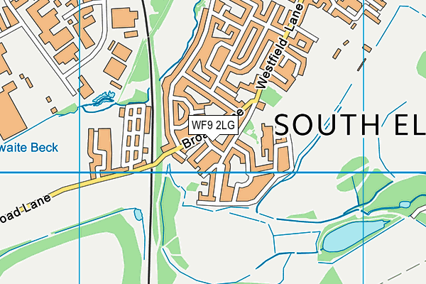 WF9 2LG map - OS VectorMap District (Ordnance Survey) WF9 2LG map - OS VectorMap District (Ordnance Survey)