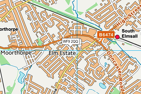 WF9 2QQ map - OS VectorMap District (Ordnance Survey) WF9 2QQ map - OS VectorMap District (Ordnance Survey)