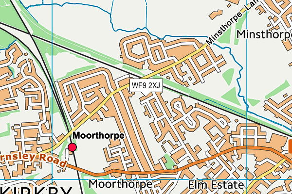WF9 2XJ map - OS VectorMap District (Ordnance Survey) WF9 2XJ map - OS VectorMap District (Ordnance Survey)