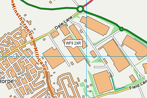 WF9 2XR map - OS VectorMap District (Ordnance Survey) WF9 2XR map - OS VectorMap District (Ordnance Survey)