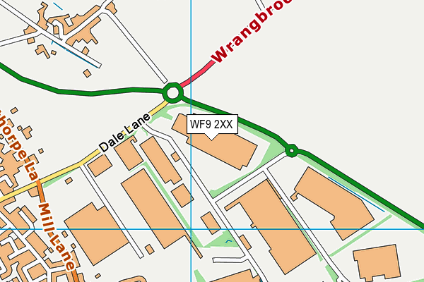 WF9 2XX map - OS VectorMap District (Ordnance Survey) WF9 2XX map - OS VectorMap District (Ordnance Survey)