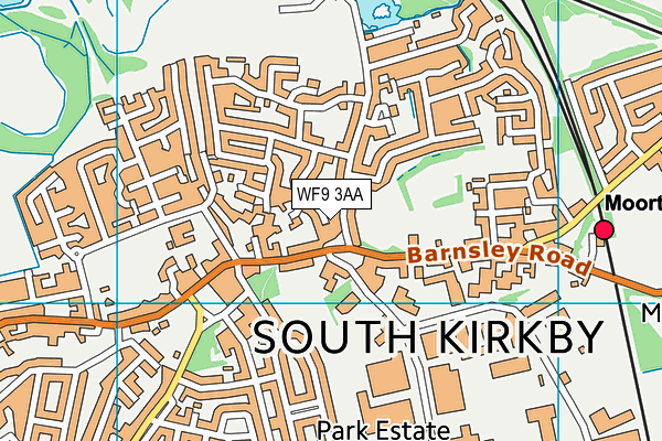 WF9 3AA map - OS VectorMap District (Ordnance Survey) WF9 3AA map - OS VectorMap District (Ordnance Survey)