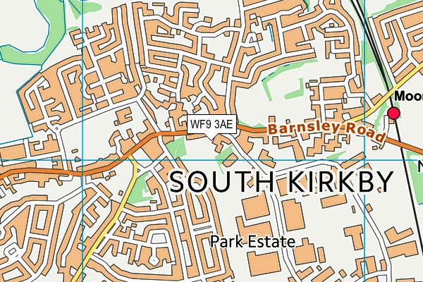 WF9 3AE map - OS VectorMap District (Ordnance Survey) WF9 3AE map - OS VectorMap District (Ordnance Survey)