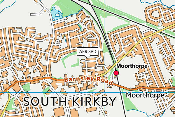 WF9 3BD map - OS VectorMap District (Ordnance Survey) WF9 3BD map - OS VectorMap District (Ordnance Survey)