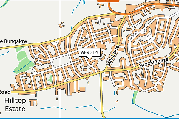 WF9 3DY map - OS VectorMap District (Ordnance Survey) WF9 3DY map - OS VectorMap District (Ordnance Survey)