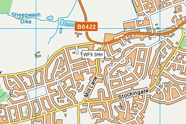 WF9 3HH map - OS VectorMap District (Ordnance Survey) WF9 3HH map - OS VectorMap District (Ordnance Survey)