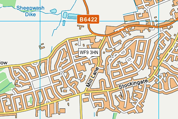 WF9 3HN map - OS VectorMap District (Ordnance Survey) WF9 3HN map - OS VectorMap District (Ordnance Survey)