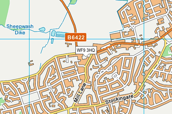 WF9 3HQ map - OS VectorMap District (Ordnance Survey) WF9 3HQ map - OS VectorMap District (Ordnance Survey)