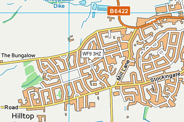 WF9 3HZ map - OS VectorMap District (Ordnance Survey) WF9 3HZ map - OS VectorMap District (Ordnance Survey)