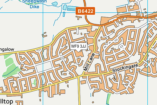 WF9 3JJ map - OS VectorMap District (Ordnance Survey) WF9 3JJ map - OS VectorMap District (Ordnance Survey)