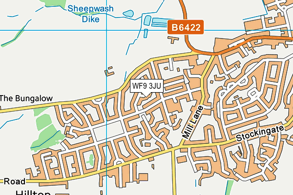 WF9 3JU map - OS VectorMap District (Ordnance Survey) WF9 3JU map - OS VectorMap District (Ordnance Survey)