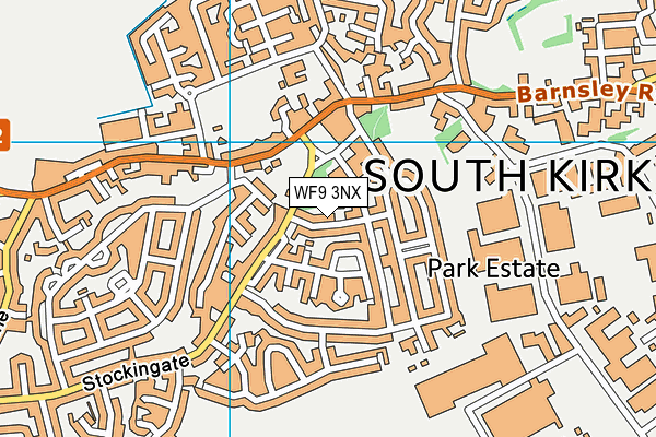 WF9 3NX map - OS VectorMap District (Ordnance Survey) WF9 3NX map - OS VectorMap District (Ordnance Survey)