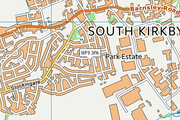 WF9 3PA map - OS VectorMap District (Ordnance Survey) WF9 3PA map - OS VectorMap District (Ordnance Survey)