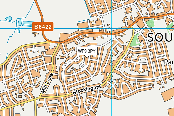 WF9 3PY map - OS VectorMap District (Ordnance Survey) WF9 3PY map - OS VectorMap District (Ordnance Survey)
