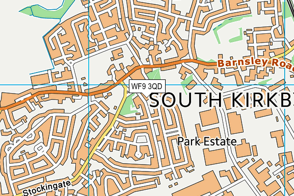 WF9 3QD map - OS VectorMap District (Ordnance Survey) WF9 3QD map - OS VectorMap District (Ordnance Survey)