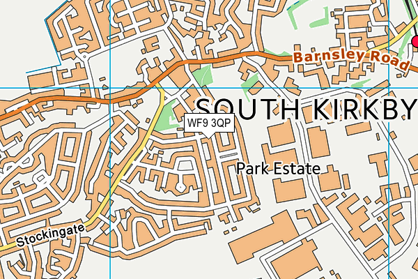 WF9 3QP map - OS VectorMap District (Ordnance Survey) WF9 3QP map - OS VectorMap District (Ordnance Survey)