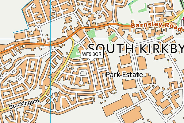 WF9 3QR map - OS VectorMap District (Ordnance Survey) WF9 3QR map - OS VectorMap District (Ordnance Survey)